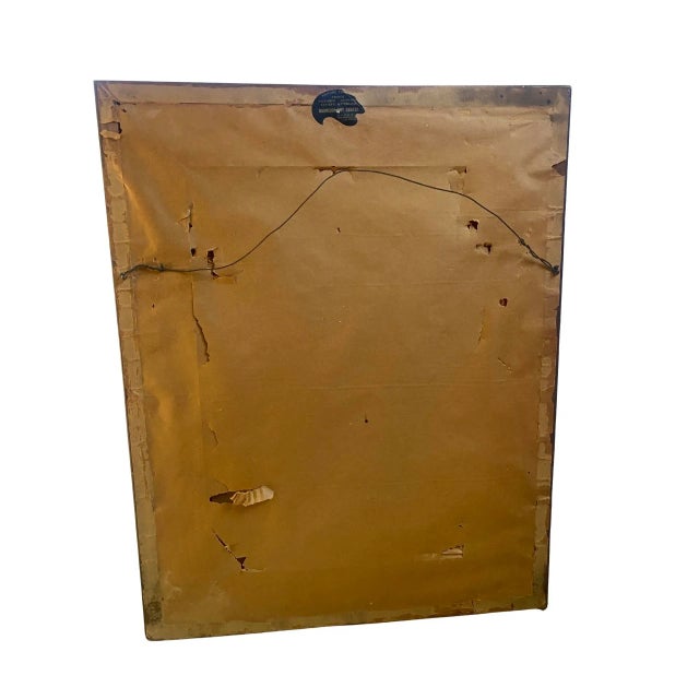 Camel Vintage Framed Pencil Sketching of Male Nude, Circa 1940 Signed Romin For Sale - Image 8 of 9