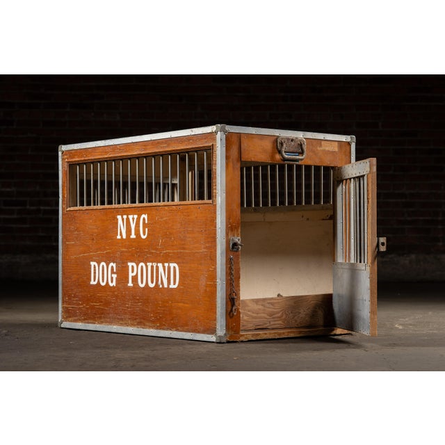 1960s Vintage Wooden Nyc Dog Pound Kennel by Kroyer Crates For Sale - Image 5 of 9