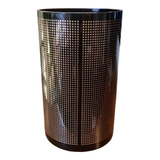 Koz Susani for Egizia Black & Gold Dot Glass Vase For Sale