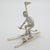 Vintage Italian Handmade Genuine Silver Slalom Skier Figurine, 1970s For Sale - Image 14 of 14