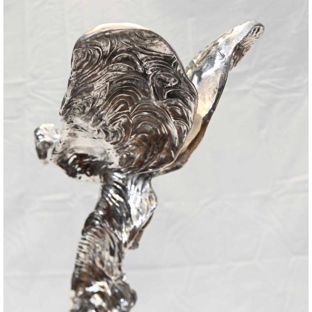 Art Nouveau Flying Lady Bronze Statue Spirit of Ecstacy For Sale - Image 4 of 10