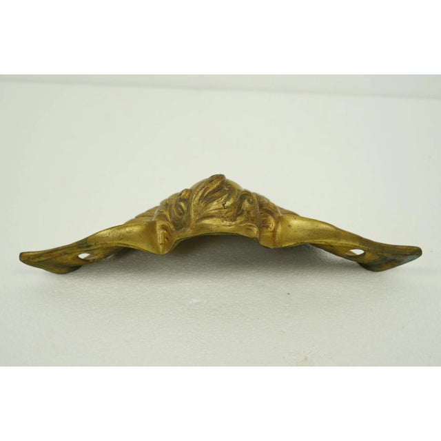 Gold Mid 20th Century Gilded Brass Angel Wall Decor For Sale - Image 8 of 12