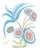 Gustavian (Swedish) "Seaweed Fantasy Series" Contemporary Coastal Coral Reef Acrylic Paintings by Allison Cosmos - Set of 9 For Sale - Image 3 of 11