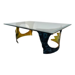 Rectangular Bronze Table by Willy Ceysens, 1970 For Sale