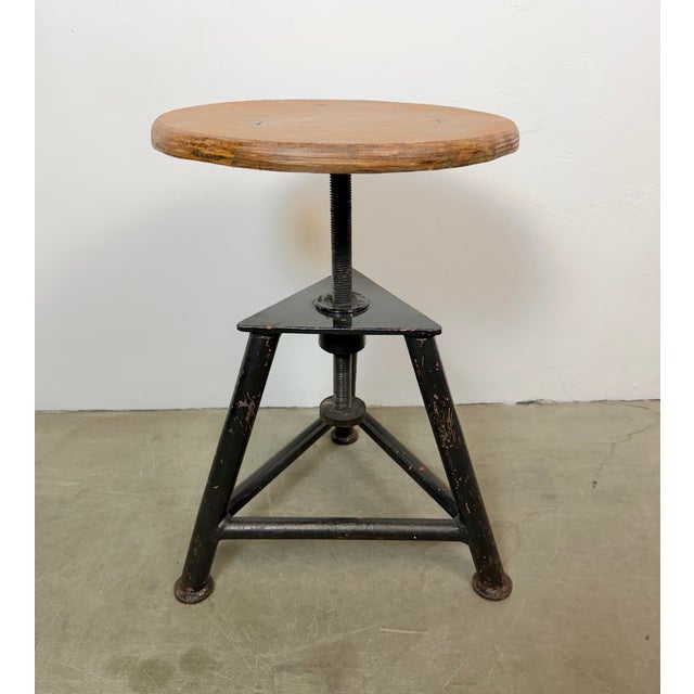 Industrial Workshop Swivel Stool, 1960s For Sale - Image 15 of 17