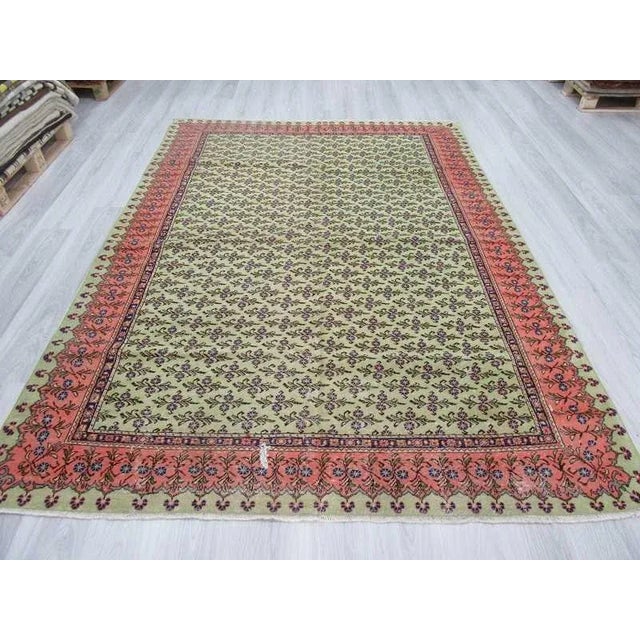 Traditional Vintage Turkish Area Rug - 6'9" X 9'8" For Sale - Image 3 of 6