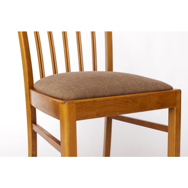 Beige Mid-Century Modern Beech Dining Chair from Stöss, Germany, 1950s For Sale - Image 8 of 10