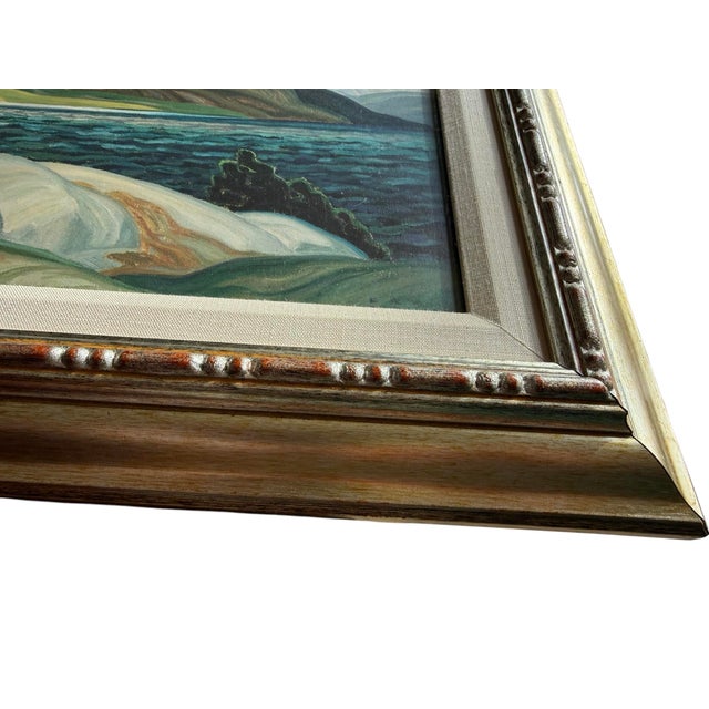 1970s Framed Artwork Reproduction of "Summer Storm" by Franklin Carmichael (1890 - 1945) For Sale - Image 9 of 12