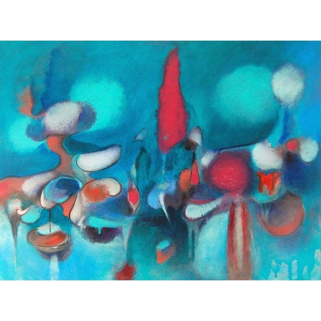This is a one of a kind original abstract painting on wood panel by Southern California artist, Daniel Ketelhut. Its...