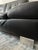Designer Italian-Style Leather Sofa in Carbon Black For Sale - Image 9 of 10