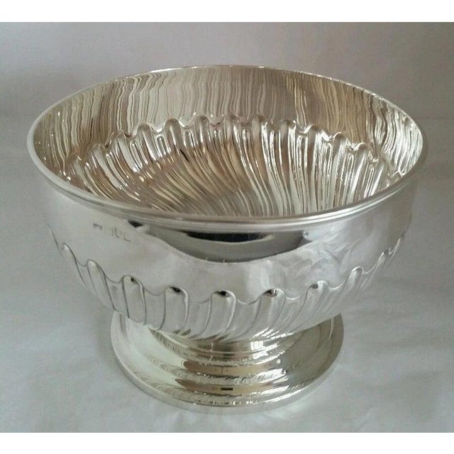 Sterling Silver Punch Bowl from Harrison Brothers, London, 1913 For Sale - Image 3 of 10