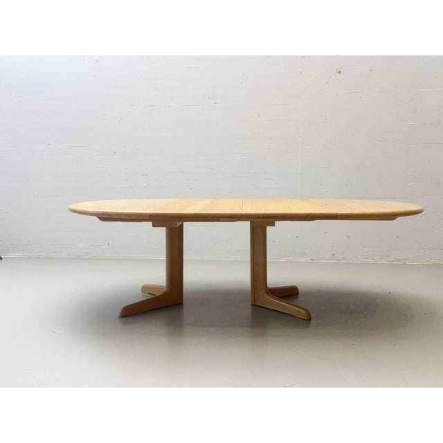 Vintage Swiss Extendable Table in Oak For Sale - Image 9 of 17