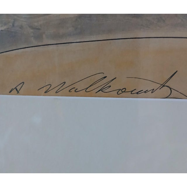 Art Deco Abraham Walkowitz "Isadora Duncan Dancing" Watercolor on Paper C. 1915-27 For Sale - Image 3 of 5