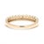 Modern Beaded 2 Row Band Ring, 14k Yellow Gold, Ring Size 6 For Sale - Image 3 of 6