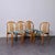 Blue Vintage Wooden and Fabric Chairs, 1970s, Set of 4 For Sale - Image 8 of 17