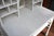 Vintage White Wicker Writing Desk W/ Drawer / Side Basket & Cubbies / Shelves For Sale - Image 10 of 18
