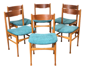 Vintage Dining Chairs, Italy, 1960s, Set of 6