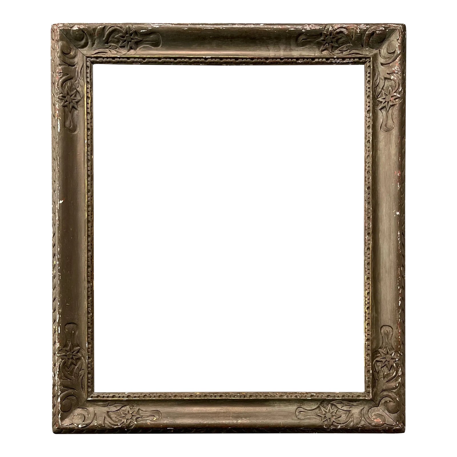 Art Deco Carved Wood Picture Frame for Oil Painting Chairish