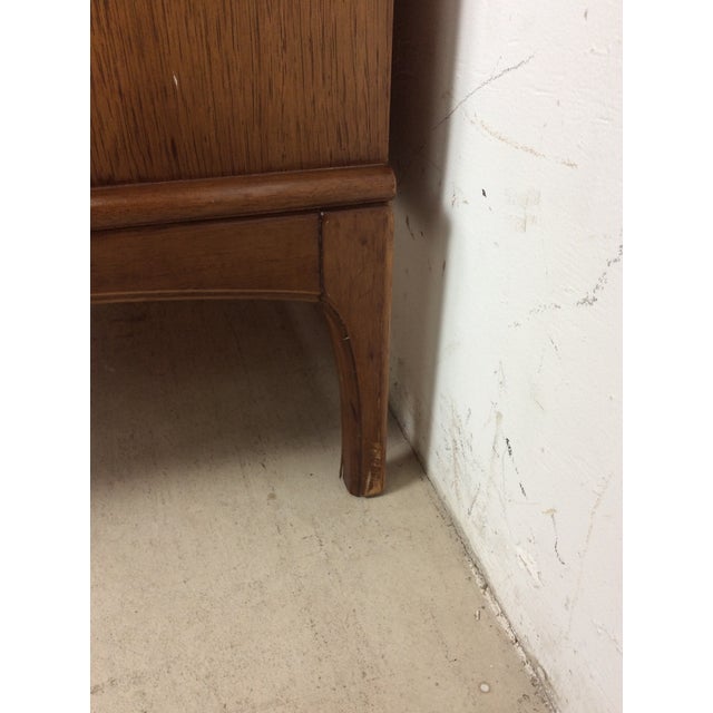 Mid-Century Modern Mid Century Modern Lowboy Dresser With Brass Hardware by United Furniture For Sale - Image 3 of 10