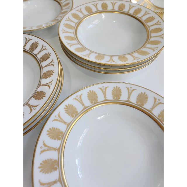 1940s Richard Ginori Italian Soup Bowls in "Pompeii" Pattern Set of 12 For Sale - Image 9 of 12