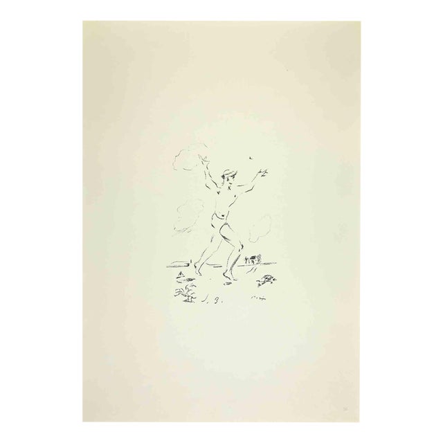 Filippo De Pisis, Athlete, 1960s, Lithograph For Sale