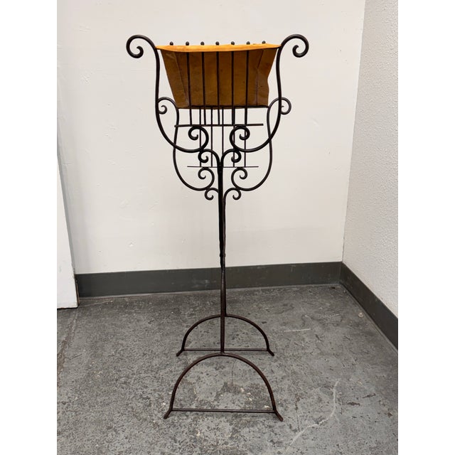 Early 20th Century Wrought Iron Book + Music Stand, Antique For Sale - Image 5 of 12
