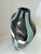 Large Signed Architectural Studio Pottery Vessel in Black, White & Celadon, Handmade Ceramic Vase For Sale In San Francisco - Image 6 of 11
