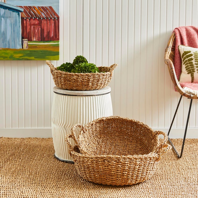 Seagrass is supple, not stiff. Naturally beautiful in color and texture. Natural Interior use. Dust with soft cloth. Do...
