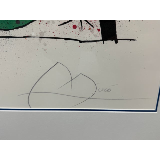 Blue After Joan Miro Ceramiques Lmt. Ed. Lithograph, Facsimile Signature For Sale - Image 8 of 12