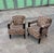 Larry Laslo for Directional Zebra Pattern Wood Frame Lounge Club Chairs, a Pair For Sale - Image 9 of 9