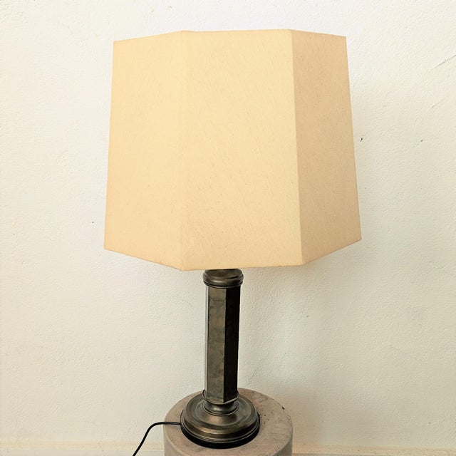 Art Deco Table Lamp in Brass, 1930s For Sale - Image 4 of 7