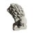 Two Tall Gray Architectural French Sitting Stone Concrete Lions, a Pair For Sale - Image 4 of 8