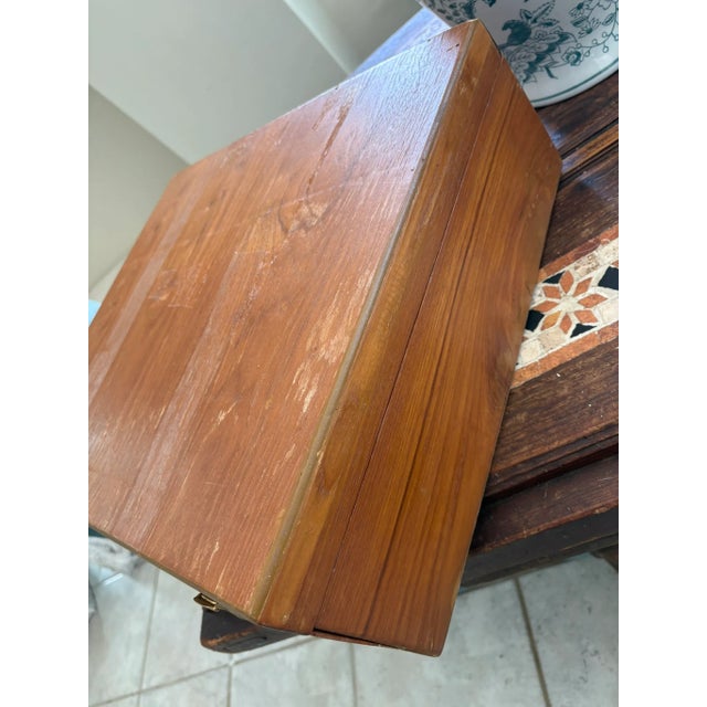 Mid 20th Century Complete Set 12 Person Vintage Thai Bronzeware & Teak Case – 144 Pieces For Sale - Image 16 of 17