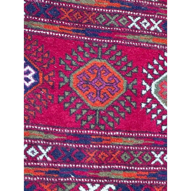 Large Vintage Bokhara Rug, 1980s For Sale - Image 6 of 16