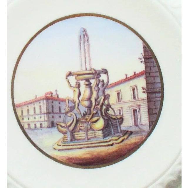 Vintage Richard Ginori Fountains of Rome Limited Production Plates- Set of 4 For Sale - Image 10 of 13