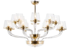 Winsov16 Chandelier by Mazzega 1946