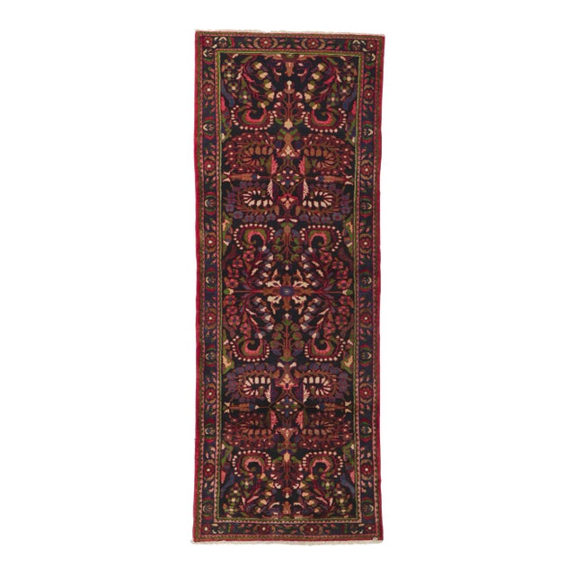 Vintage Persian Malayer Runner - 03'08 X 09'11 For Sale