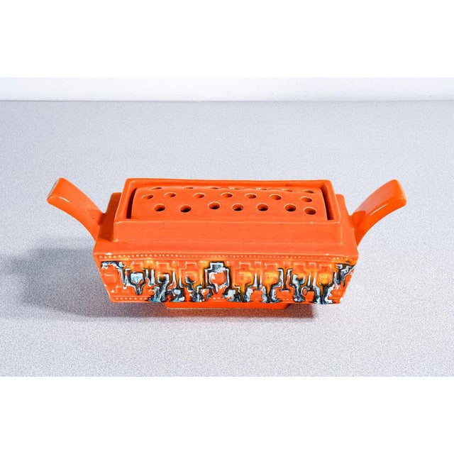 Enamelled Ceramic Incense Burner by Roberto Rigon For Sale - Image 15 of 18