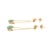 Not Yet Made - Made To Order Emerald Diamond Articulated Drop Earrings in 18k Yellow Gold- 2 Pieces For Sale - Image 5 of 10