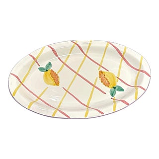 Vintage Ceramic Platter by Pottery Barn For Sale