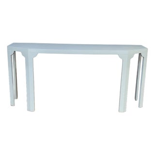 Contemporary Light Blue Console Table by Highland House For Sale