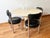 Cream Postmodern Angelo Mangiarotti Cream Off White Marble Dining Table, Pedestal Base For Sale - Image 8 of 14