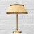 Mid-Century Modern Brass and Textile Table Lamp by Bertil Brisborg for Nordiska Kompaniet, Sweden, 1940s For Sale - Image 3 of 16