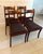 Hollywood Regency Antique Regency Mahogany Bar Back Dining Chairs with Sabre Legs, 1830, Set of 4 For Sale - Image 3 of 15