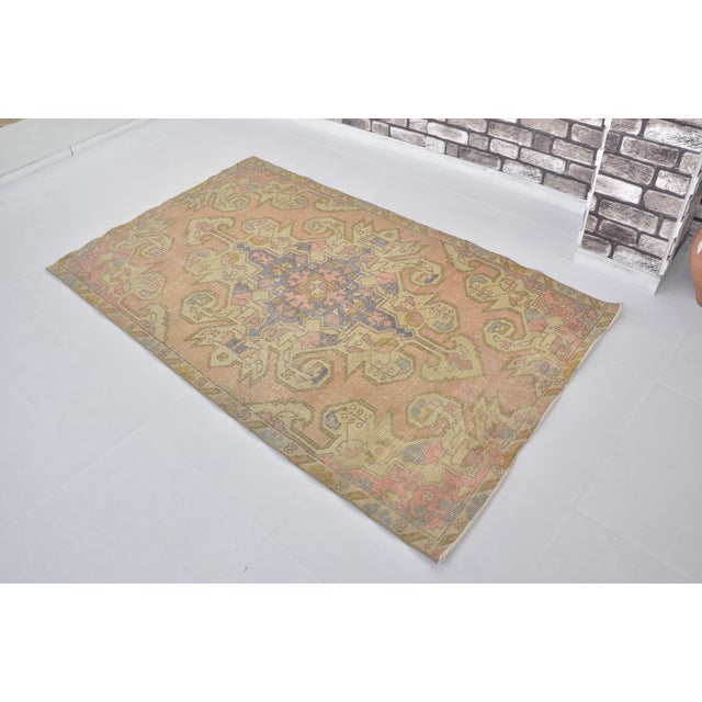 Turkish 1950s Oushak Anatolian Floral Carpet For Sale - Image 3 of 10