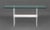 Modern Glass Top Lucite and Steel Console Table. 28.25" H x 60" W x 18" D. Provenance: From a New York City Collection.