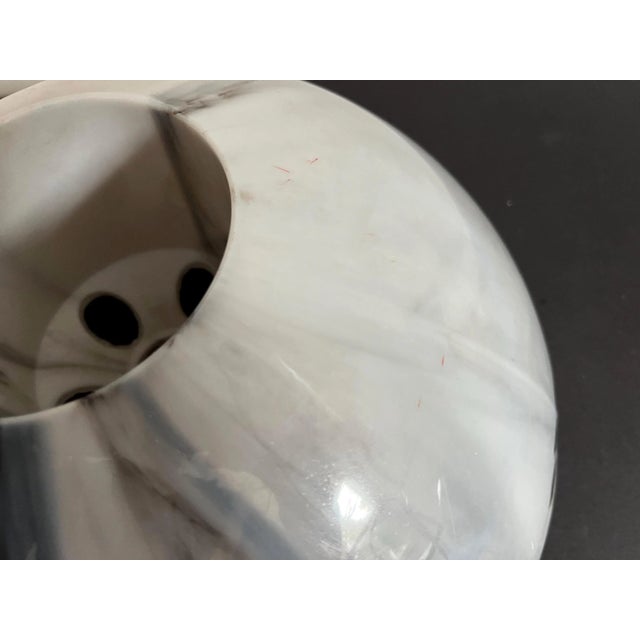 1970s Marbled Mushroom Lamps, Pair For Sale - Image 12 of 18
