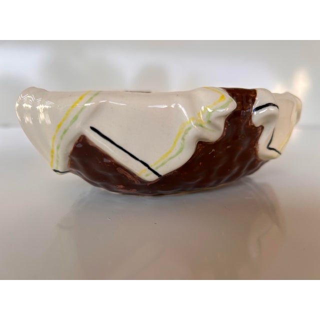 Vintage Collection of "Napkin in a Basket" Ceramic Serving Set For Sale - Image 4 of 11