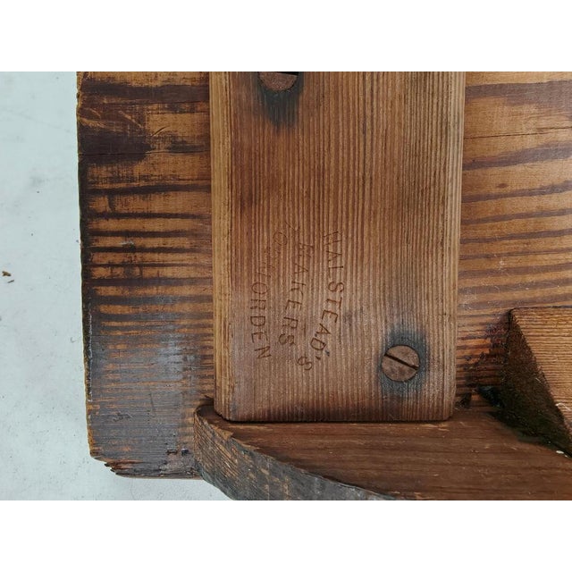 Victorian Pitch Pine Railway Bench For Sale - Image 15 of 18