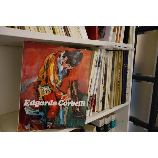 Edgardo Corbelli, Orange Nude Oil Painting, 1952 For Sale - Image 4 of 5